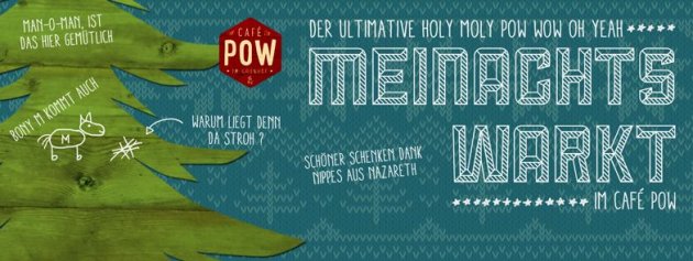 Tannenbaum, Schriftzug Meihnachtswarkt,